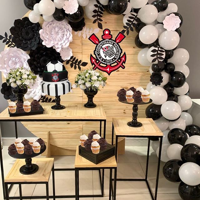 decoração do corinthians simples