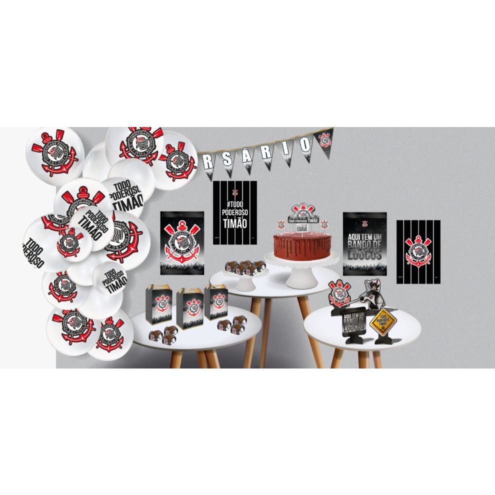 decoração do corinthians simples