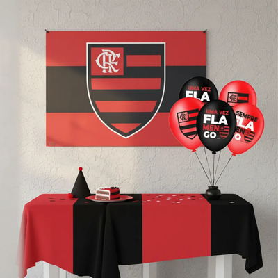 decoração do flamengo simples com tnt