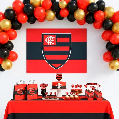 decoração do flamengo simples com tnt