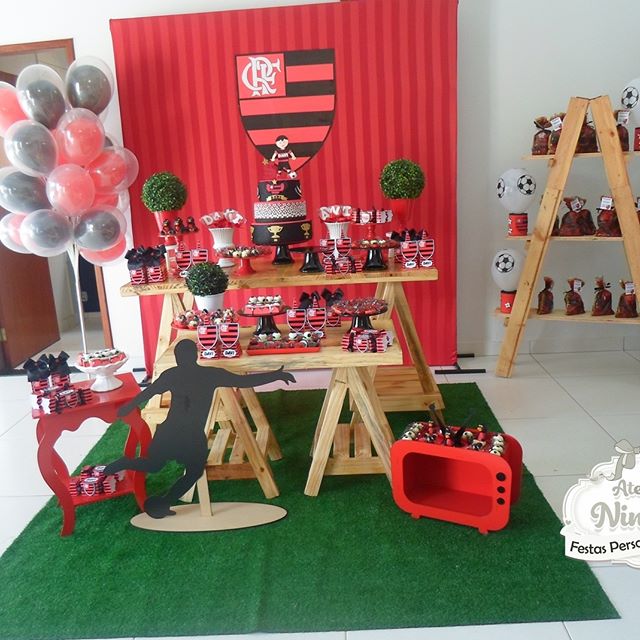 decoração do flamengo simples feminino