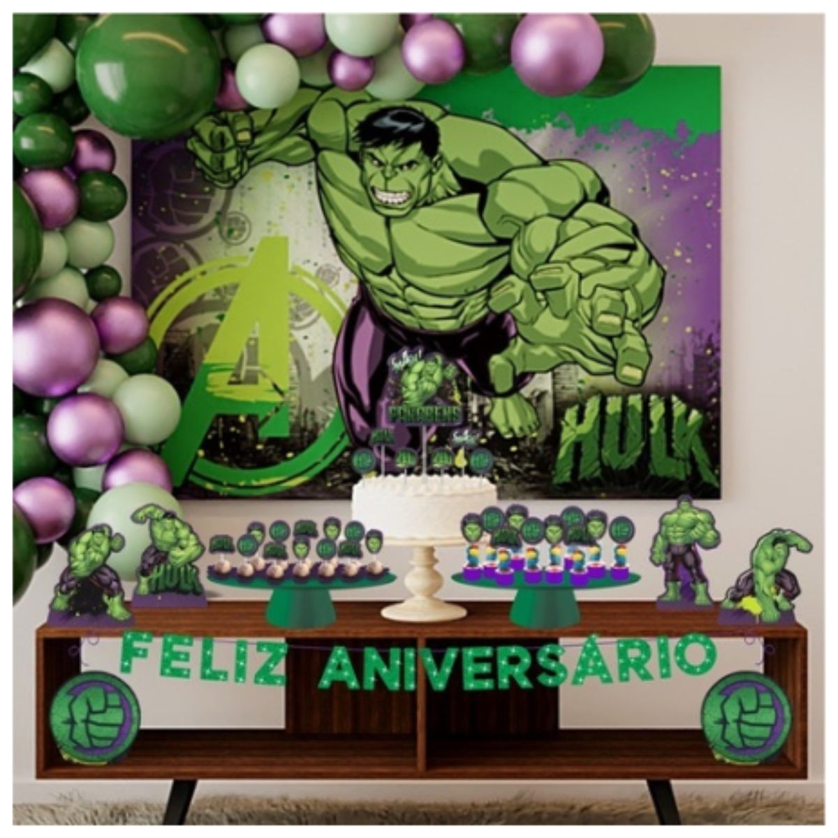 decoração do hulk