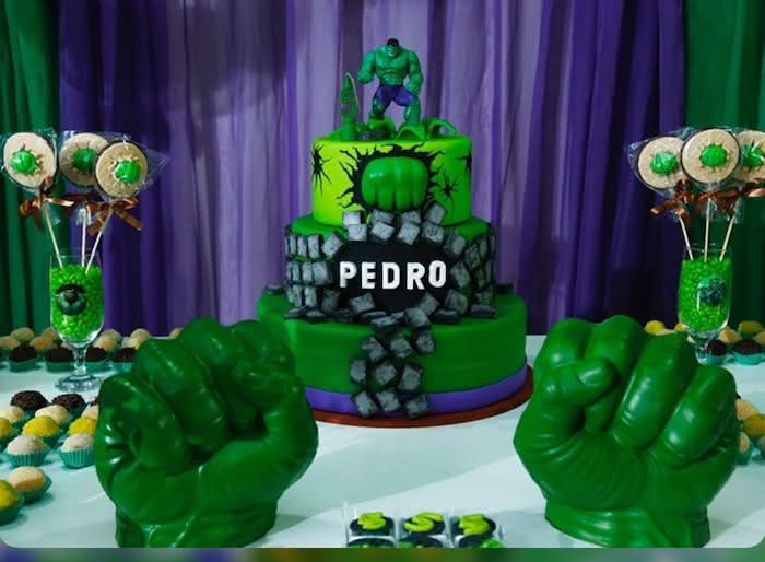 decoração do hulk simples e barata