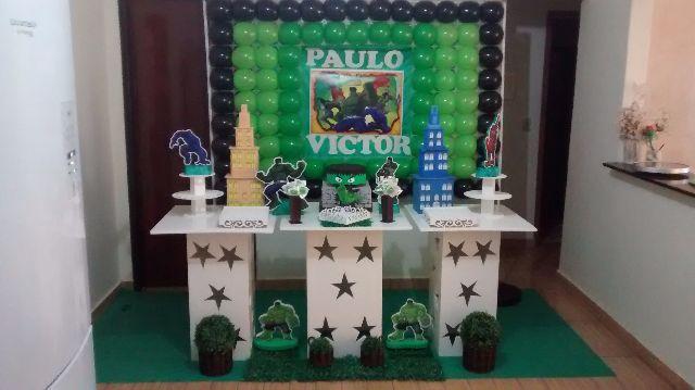 decoração do hulk simples e barata