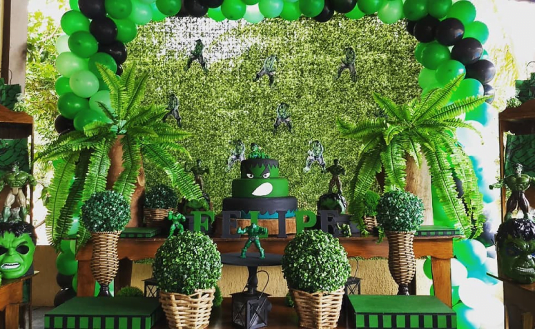decoração do hulk simples e barata