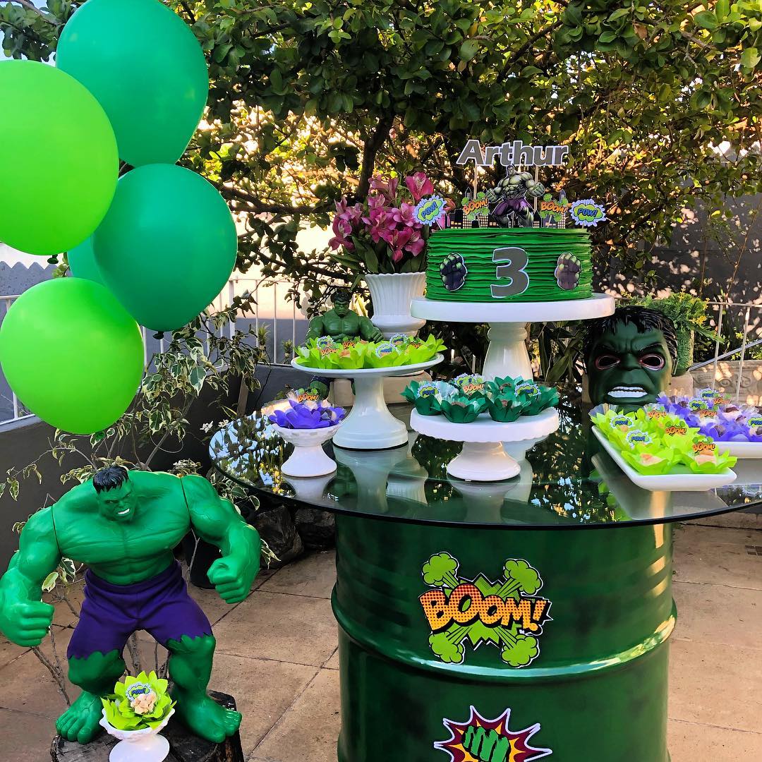decoração do hulk simples e barata