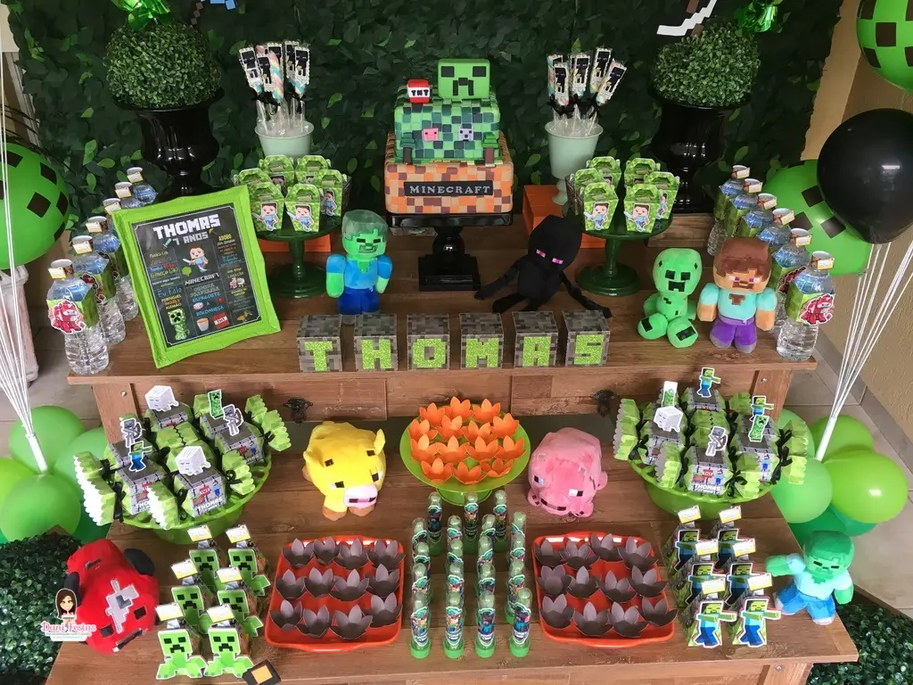 Como Organizar uma Festa de Aniversário Temática Minecraft Inesquecível