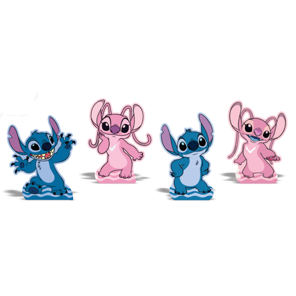 decoração do stitch rosa e azul