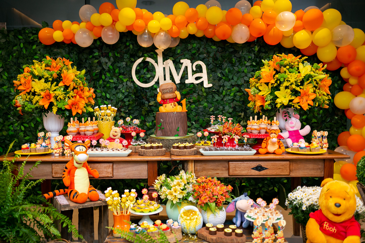 quanto custa uma decoração de festa ursinho pooh