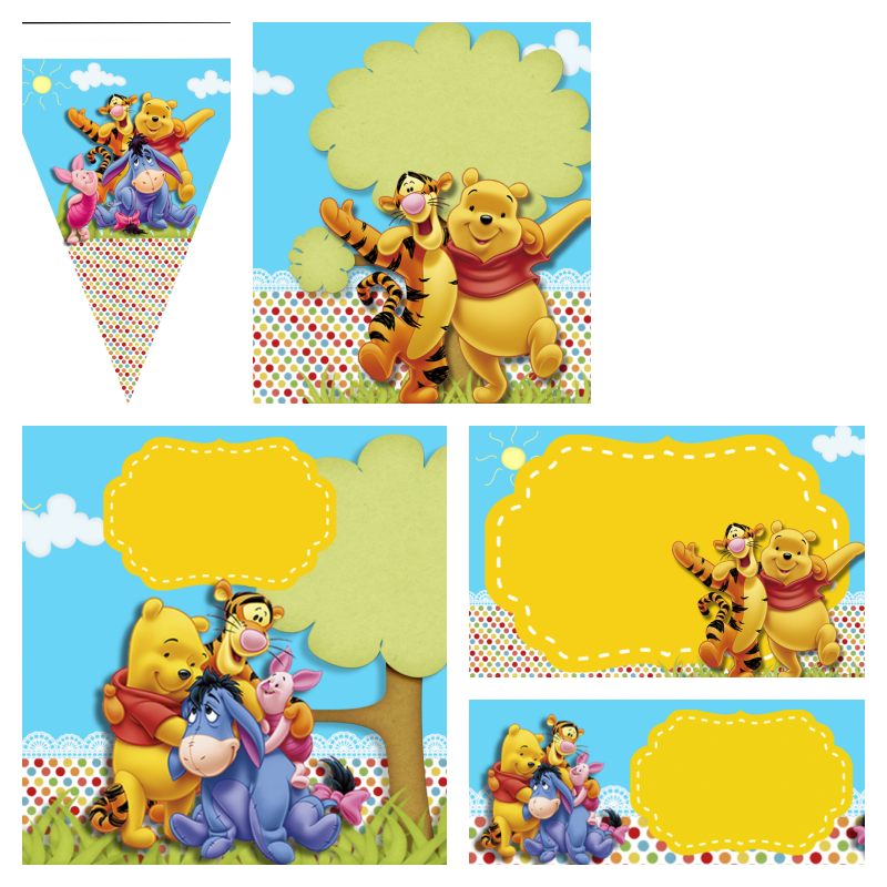 ideias de decoração ursinho pooh para festa infantil