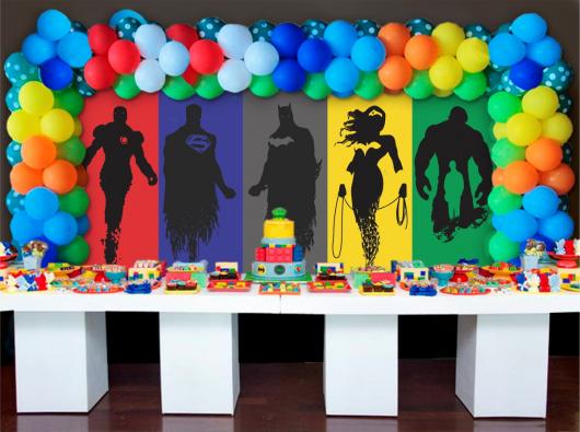 decoração dos super herois