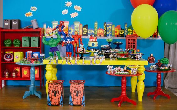 como evitar erros decoração festa super heróis