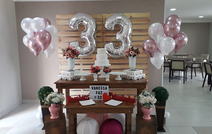 decoração em casa aniversário