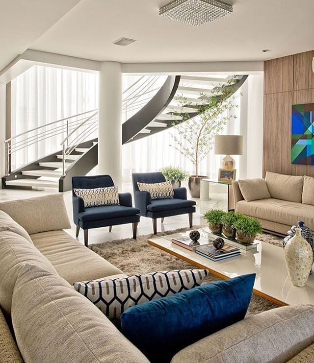 decoração em escada