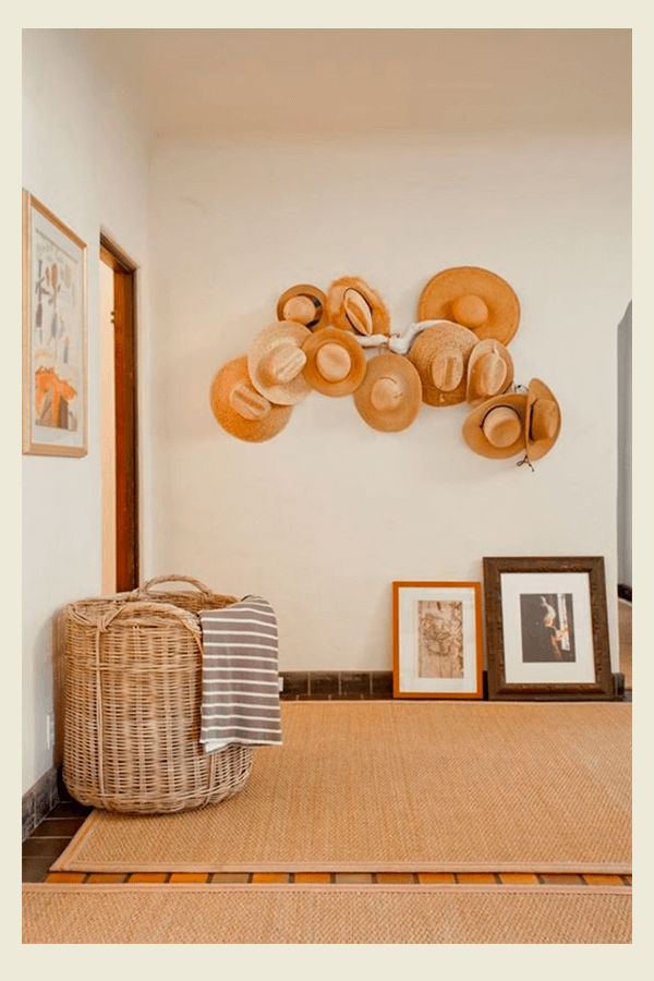 ideias criativas decoração palha ambientes