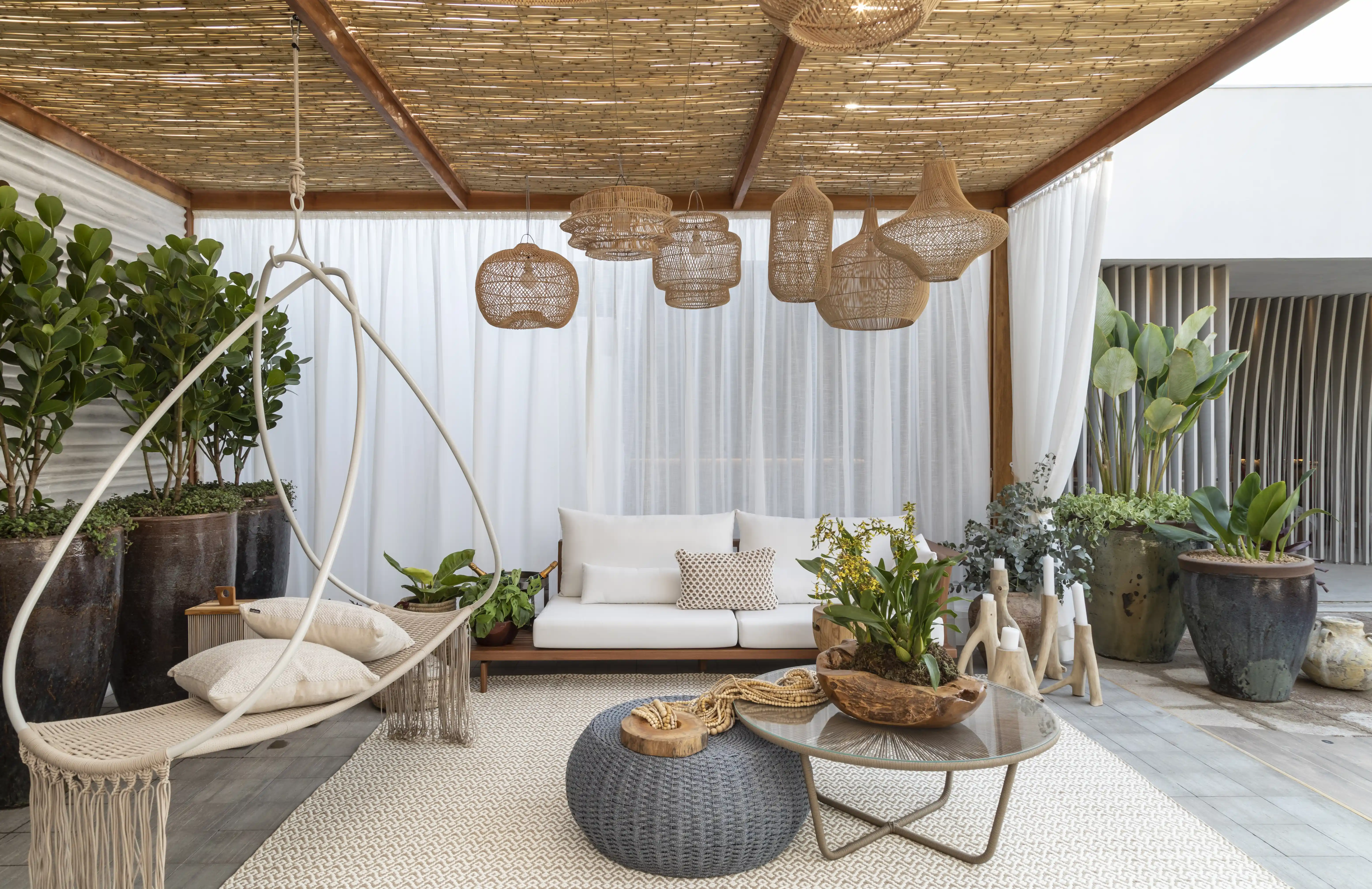 decoração em palha