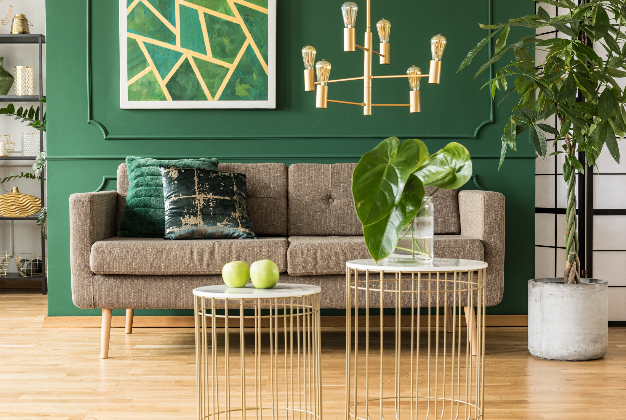 10 ideias decoração verde sala