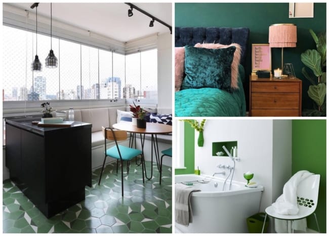 como não errar na decoração verde