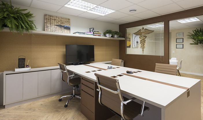 ideias decoração escritório contabilidade moderno