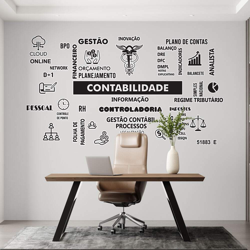 ideias decoração escritório contabilidade moderno