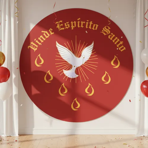 decoração altar igreja evangélica pomba fogo