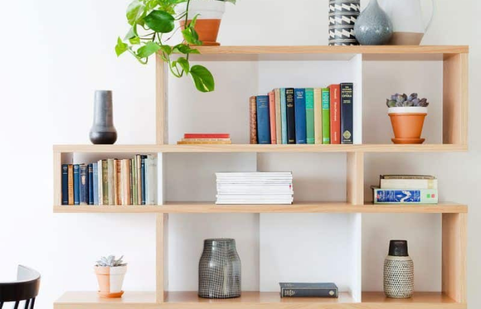 decoração estante sala