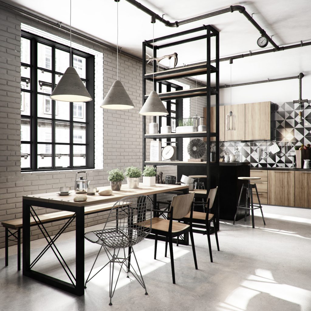 decoração estilo industrial