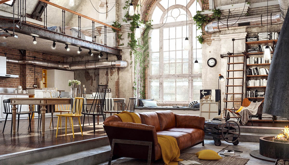 decoração estilo industrial