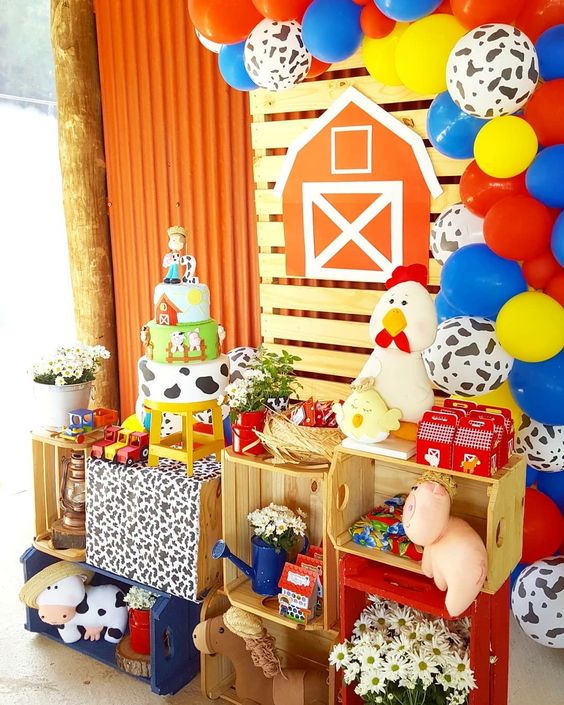 decoração fazendinha simples e barata