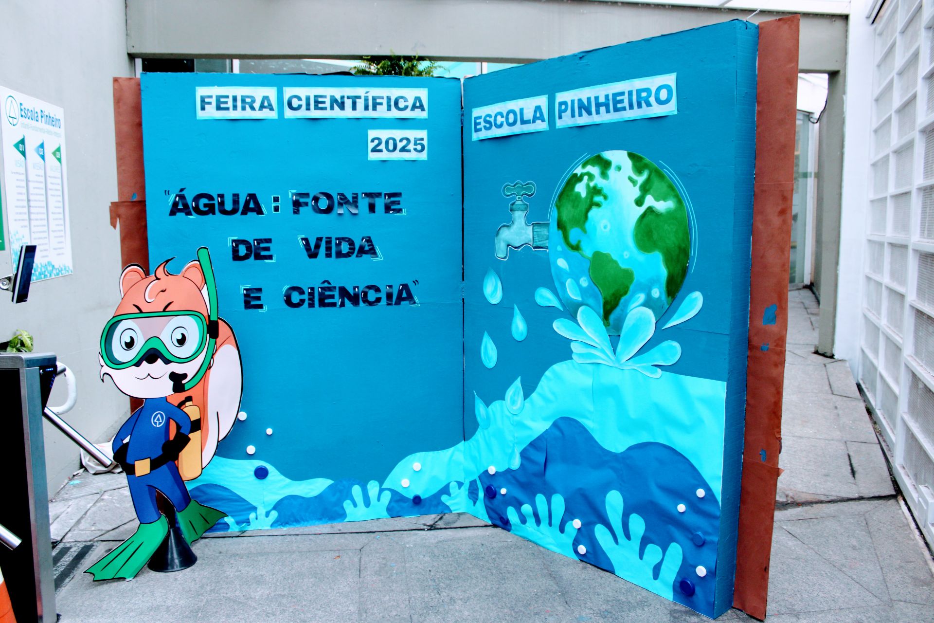 ideias de decoração feira de ciências água ciclo