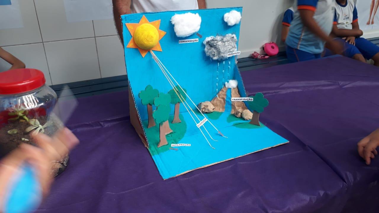 erros comuns decoração feira de ciências água