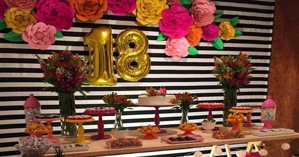 erros comuns decoração festa 18 anos preto dourado