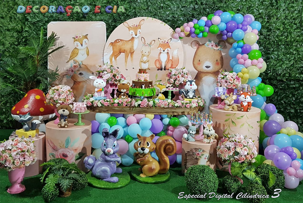 decoração festa bosque encantado