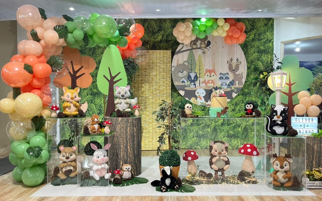 decoração bosque encantado vs jardim encantado