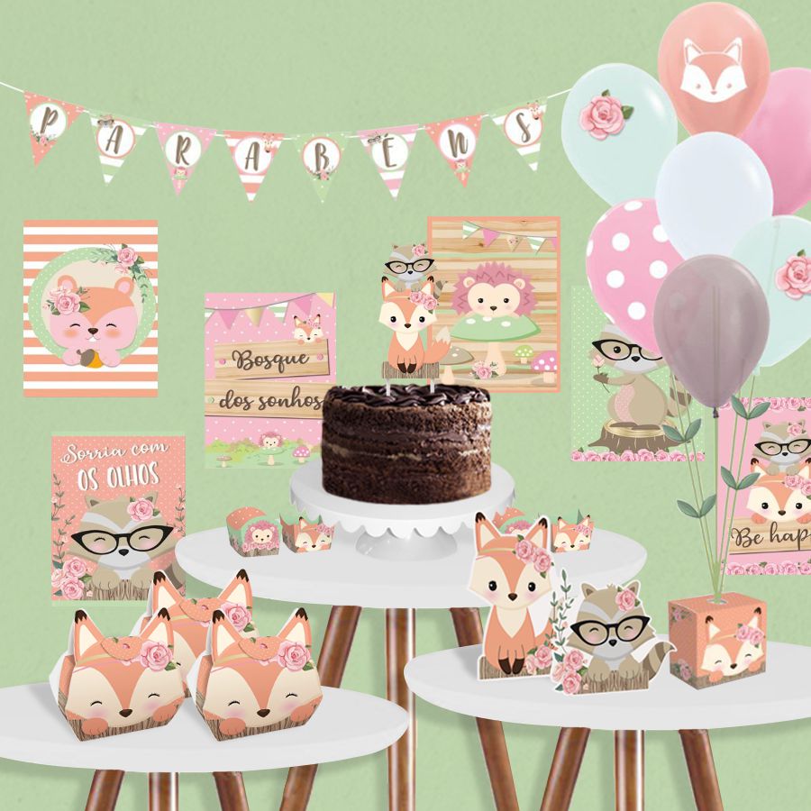 decoração bosque encantado vs jardim encantado