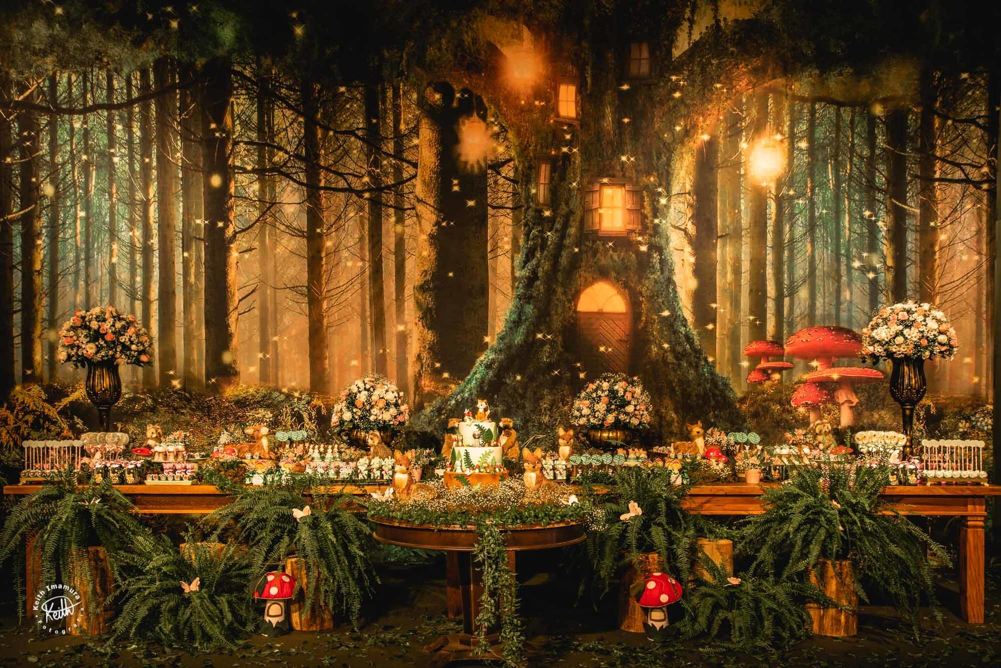 decoração bosque encantado vs jardim encantado