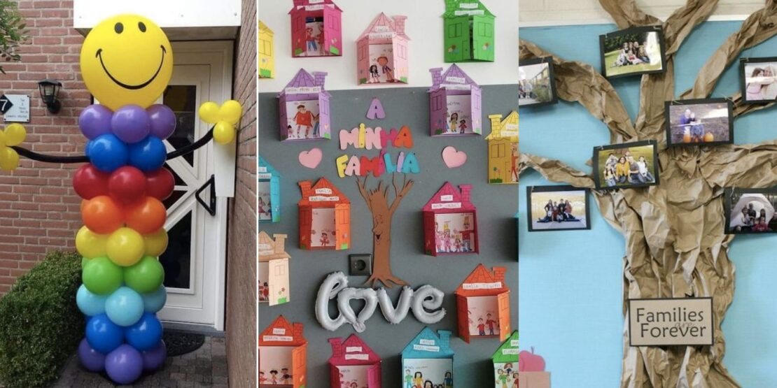 decoração festa da familia na escola