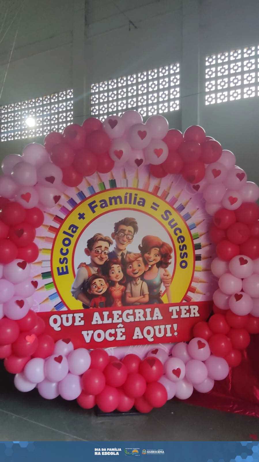 decoração festa da familia na escola