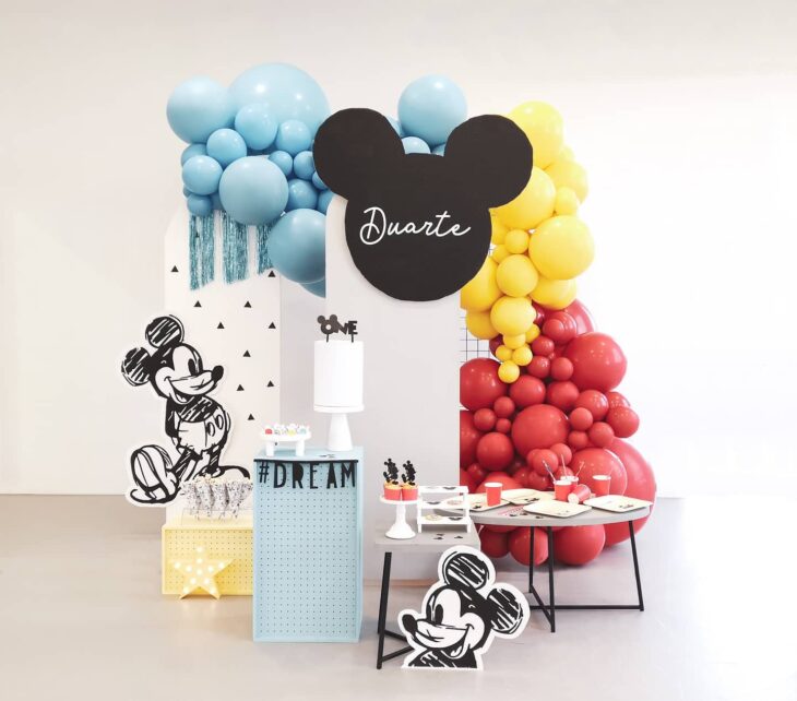evitar erros decoração festa mickey 1 ano
