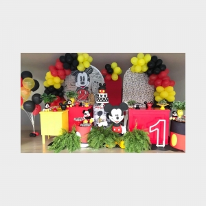 quanto custa decoração festa mickey 1 ano simples