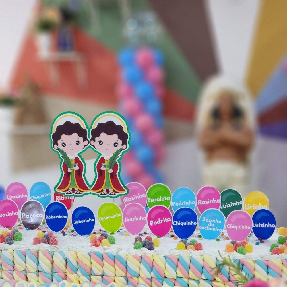 decoração festa cosme e damião vs festa de erê