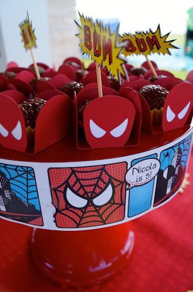 ideias criativas decoração festa homem aranha simples
