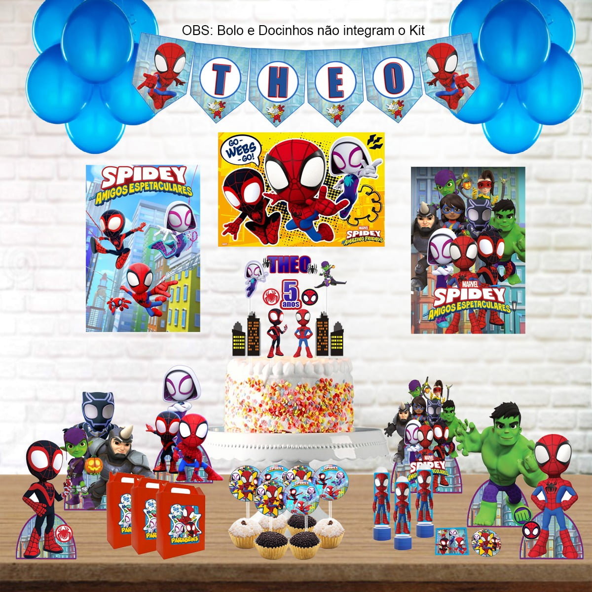 ideias criativas decoração festa homem aranha simples
