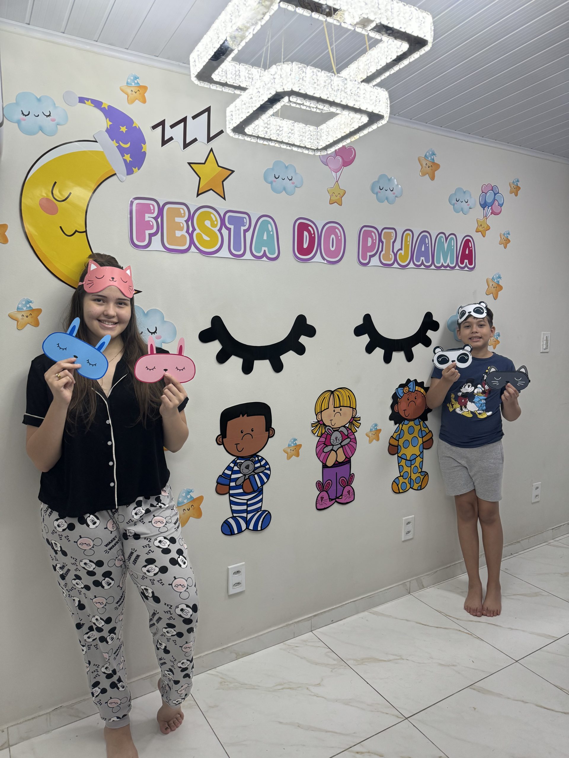 decoração festa do pijama