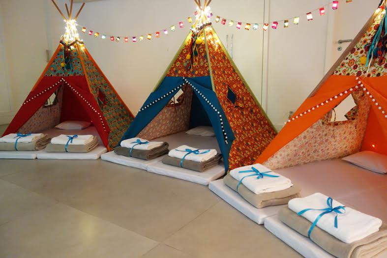 decoração festa do pijama