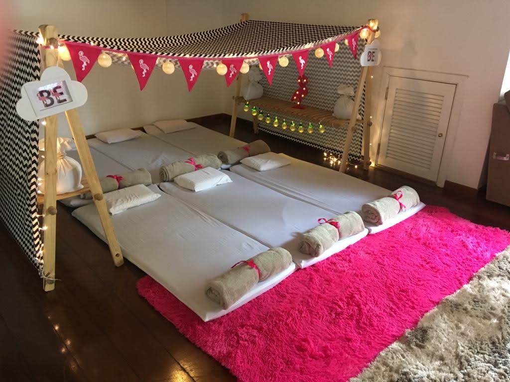 decoração festa do pijama