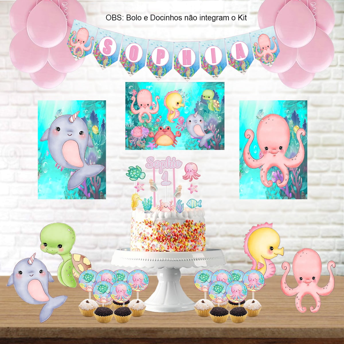 quanto custa festa fundo do mar menina simples