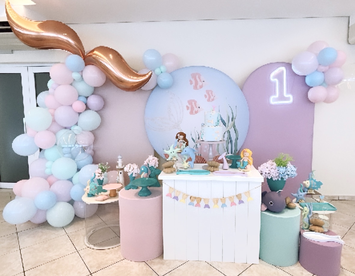 decoração festa fundo do mar menina