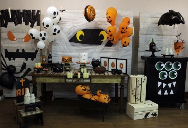 decoração festa halloween