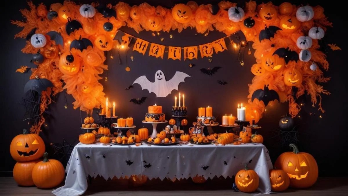 decoração festa halloween